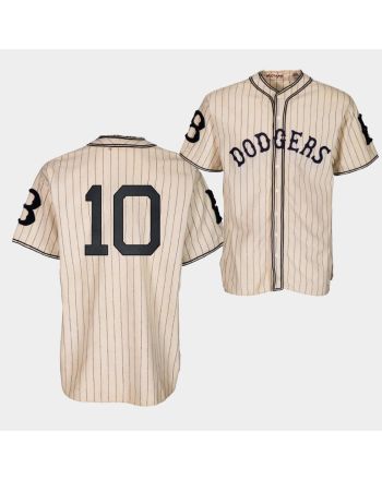 Brooklyn Dodgers Justin Turner 1933 Heritage 10 Gold Pinstripe Jersey