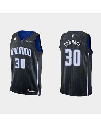 Orlando Magic 30 Devin Cannady 2022-23 Icon Edition Black Men Jersey