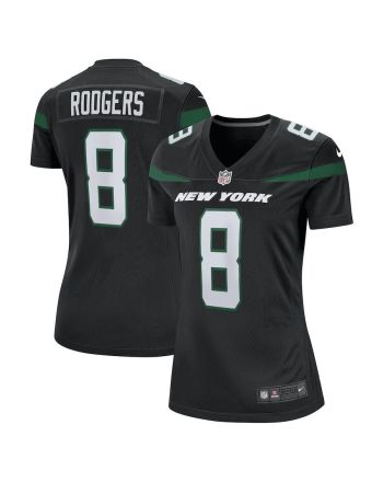 Aaron Rodgers 8 New York Jets Women Game Jersey - Black