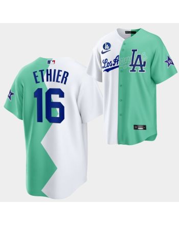 Los Angeles Dodgers Andre Ethier 2022-23 All-Star Celebrity Softball Game 16 White Green Jersey