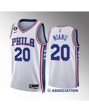 Georges Niang 20 Philadelphia 76ers White Jersey 2022-23 Association Edition Swingman