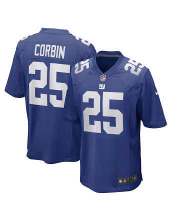 Jashaun Corbin New York Giants Game Player Jersey - Royal