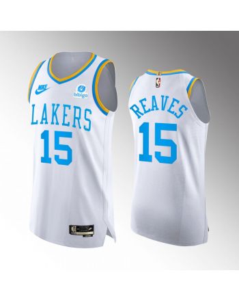 Los Angeles Lakers 15 Austin Reaves White Jersey 2022-23 Classic Edition