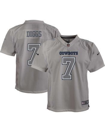 Trevon Diggs Dallas Cowboys Youth Atmosphere Game Jersey - Gray