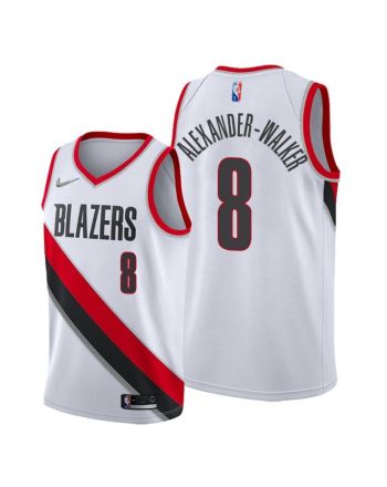 Portland Trail Blazers 8 Nickeil Alexander-Walker 2022 Association Edition Jersey White - Men Jersey