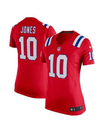 Mac Jones 10 New England Patriots Women Game Alternate Jersey - Red