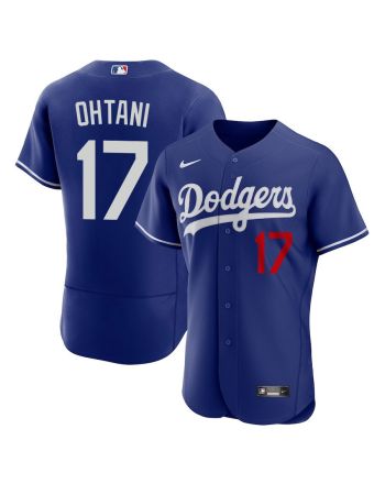 Shohei Ohtani 17 Los Angeles Dodgers Alternate ELITE Jersey - Men Royal Jersey