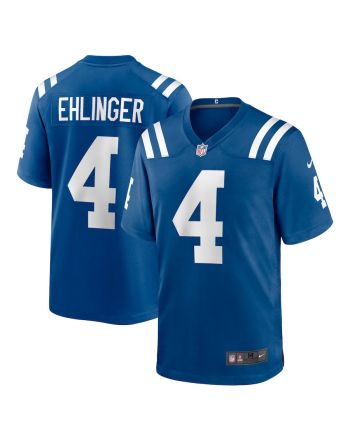 Sam Ehlinger 4 Indianapolis Colts Men Team Game Jersey - Royal