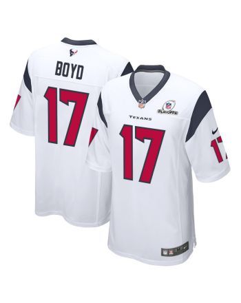 Kris Boyd 17 Houston Texans 2023 Playoffs Patch Game Men Jersey - White