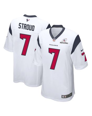 C.J. Stroud 7 Houston Texans 2024 Divisional Patch Game Men Jersey - White