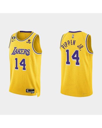 Los Angeles Lakers 14 Scotty Pippen Jr. 2022-23 Icon Edition Gold Men Jersey