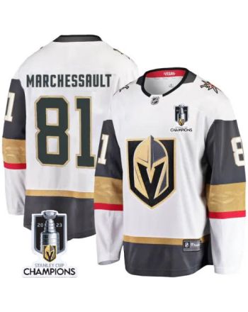 Jonathan Marchessault 81 Vegas Golden Knights 2023 Stanley Cup Champions Patch Away Breakaway Player Jersey - White