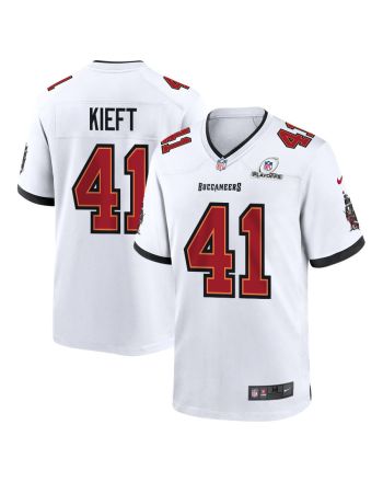 Ko Kieft 41 Tampa Bay Buccaneers 2023 Playoffs Patch Game Men Jersey - White