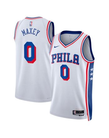 Tyrese Maxey 0 Philadelphia 76ers 2023/24 Swingman Jersey - Association Edition - White