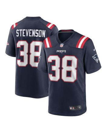 Rhamondre Stevenson 38 New England Patriots Men Game Jersey - Navy