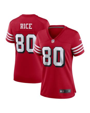 Jerry Rice San Francisco 49ers Women's Alternate Game Jersey - Scarlet