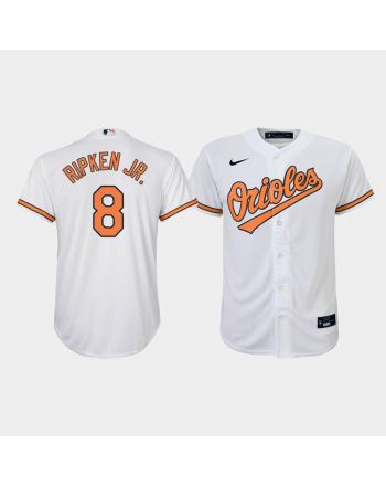 Youth Baltimore Orioles Cal Ripken Jr. 8 White Home Jersey MLB Jersey