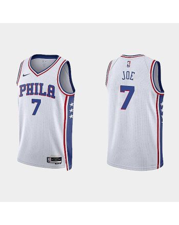 Philadelphia 76ers Isaiah Joe 7 2022-23 Association Edition White Men Jersey Swingman