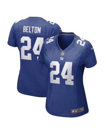 Dane Belton New York Giants Women's Game Player Jersey - Royal