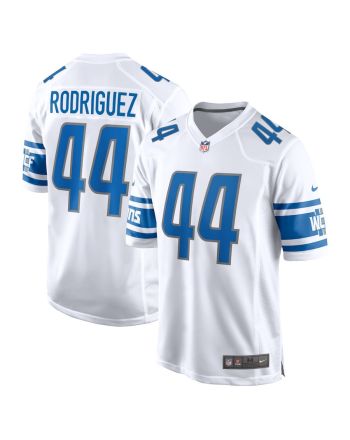 Malcolm Rodriguez 44 Detroit Lions Men's Game Jersey - White