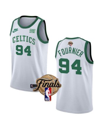 Boston Celtics Evan Fournier 94 Final 2022 Men Jersey 75Th Anniversary White