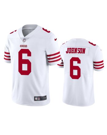 Marcus Johnson San Francisco 49ers 6 White Vapor Limited Jersey