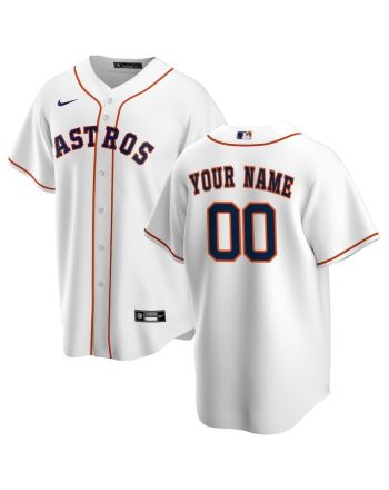 Houston Astros Home Custom Men Jersey - White