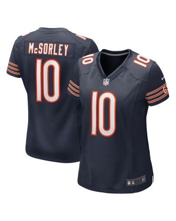 Trace McSorley 10 Chicago Bears Team Game Women Jersey - Navy