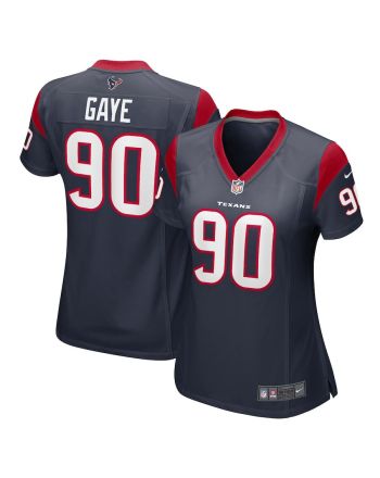 Ali Gaye 90 Houston Texans Women Team Game Jersey - Navy