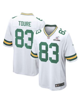 Samori Toure 83 Green Bay Packers 2024 Divisional Patch Game Men Jersey - White