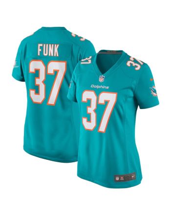 Jake Funk 37 Miami Dolphins Women Game Jersey - Aqua