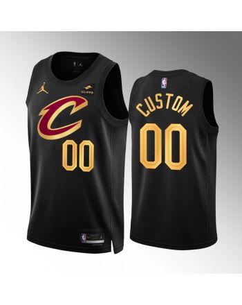 Cleveland Cavaliers Custom 00 Statement Edition Black Jersey 2022-23 Swingman