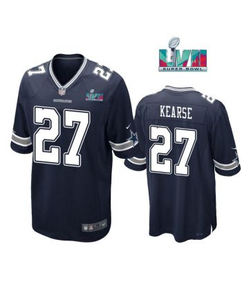 Jayron Kearse 27 Dallas Cowboys Super Bowl LVII Super Bowl LVII Navy Men Game Jersey