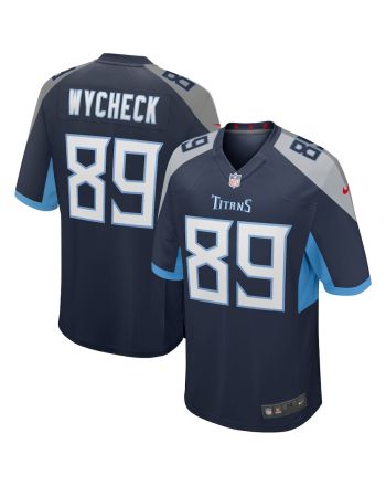 Frank Wycheck 89 Tennessee Titans Men Game Retired Jersey - Navy