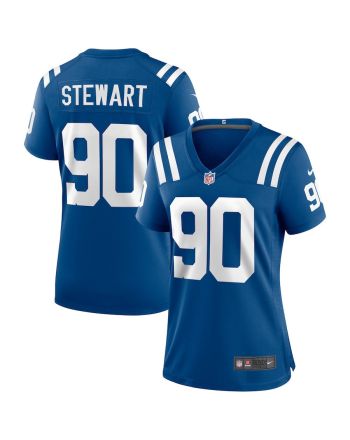 Grover Stewart 90 Indianapolis Colts Women Game Jersey - Royal