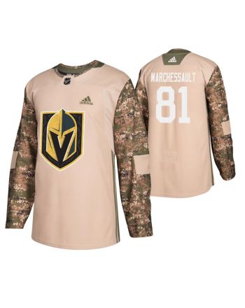 Men Men Vegas Golden Knights Jonathan Marchessault 81 Camo Veterans Day Practice Jersey Jersey