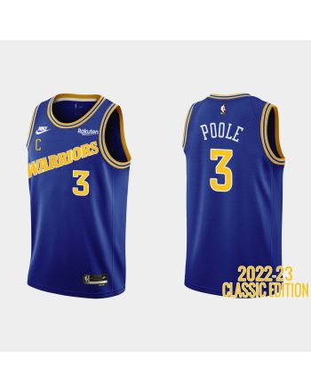 Golden State Warriors Jordan Poole 3 2022-23 Classic Edition Royal Men Jersey