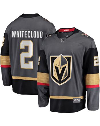 Men's Zach Whitecloud Black Vegas Golden Knights Home Breakaway Jersey Jersey