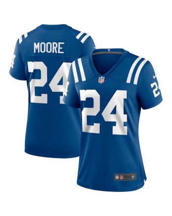 Lenny Moore 24 Indianapolis Colts Women Game Retired Jersey - Royal