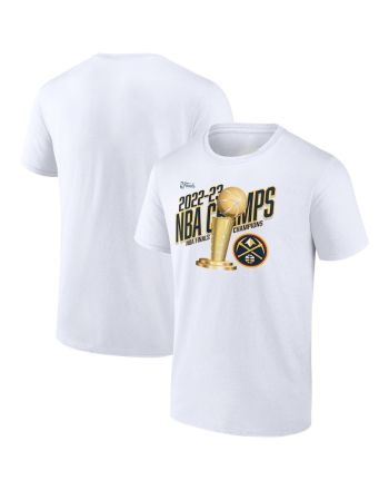 Denver Nuggets 2023 NBA Finals Champions Floater Trophy T-Shirt - White