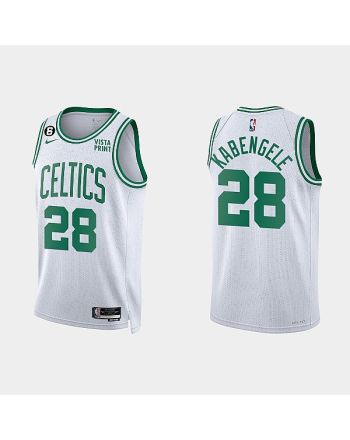 Boston Celtics Mfiondu Kabengele 28 2022-23 Association Edition White Men Jersey Swingman