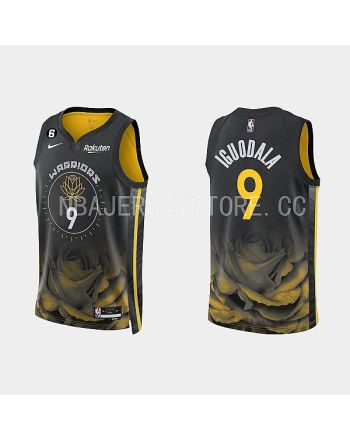 Golden State Warriors 9 Andre Iguodala 2022-23 City Edition Black Men Jersey