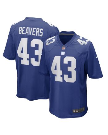 Darrian Beavers New York Giants Game Player Jersey - Royal