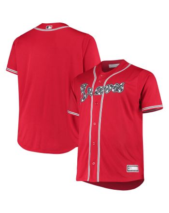 Men's Red Atlanta Braves Big & Tall Alternate Team Jersey Jersey