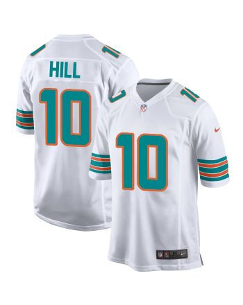 Tyreek Hill 10 Miami Dolphins Alternate Game Men Jersey - White Jersey