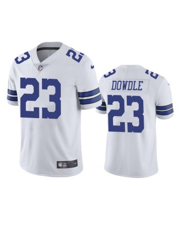 Dallas Cowboys Rico Dowdle 23 White Vapor Limited Jersey - Men's