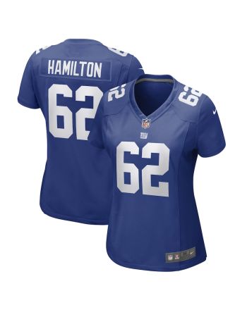 Devery Hamilton New York Giants Women's Game Player Jersey - Royal