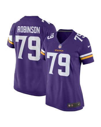 Tyrese Robinson 79 Minnesota Vikings Women Team Game Jersey - Purple