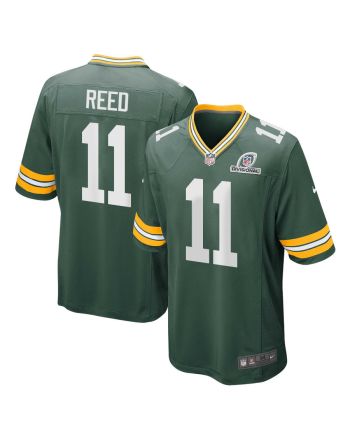 Jayden Reed 11 Green Bay Packers 2024 Divisional Patch Game Men Jersey - Green