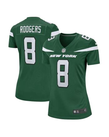 Aaron Rodgers 8 New York Jets Women Game Jersey - Gotham Green